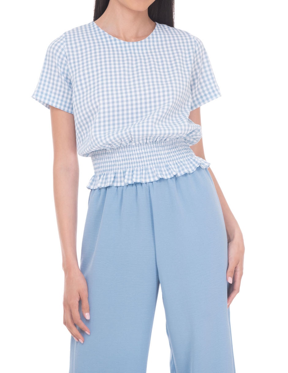 Blusa manga corta para mujer 4