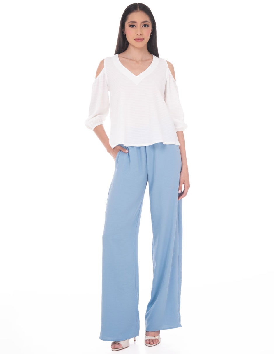 Blusa manga al codo para mujer 3