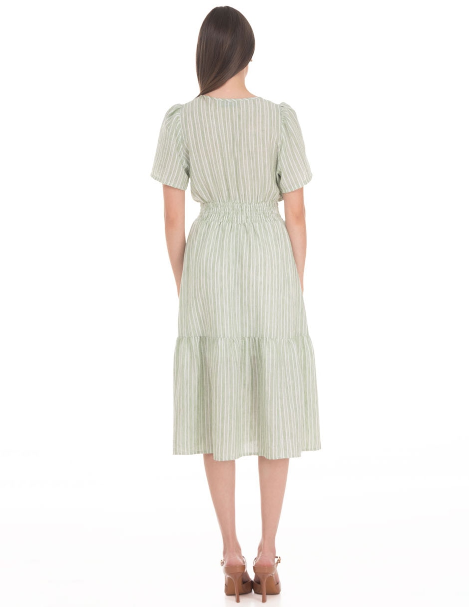 Vestido midi casual coleccion mayo para mujer 2