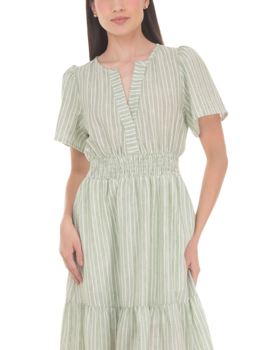 Vestido midi casual coleccion mayo para mujer 3