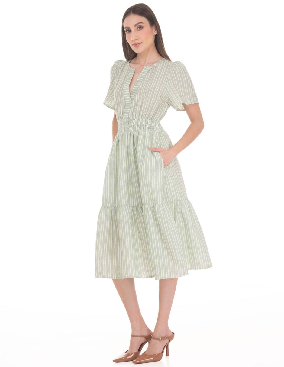 Vestido midi casual coleccion mayo para mujer Vestido midi casual coleccion mayo para mujer