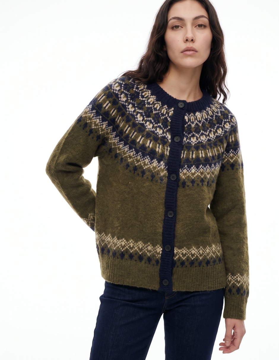 Suéter cuello redondo para mujer 1
