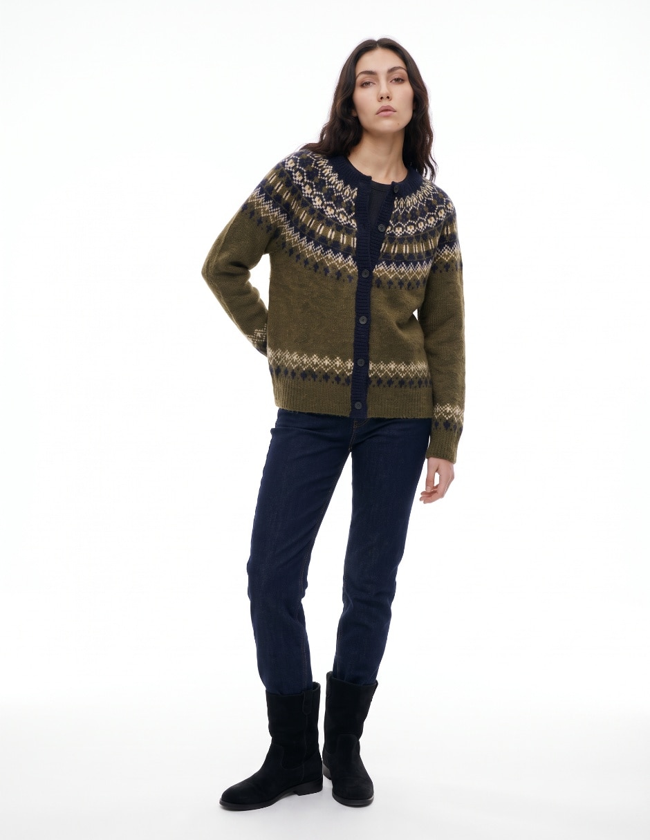 Suéter cuello redondo para mujer 3