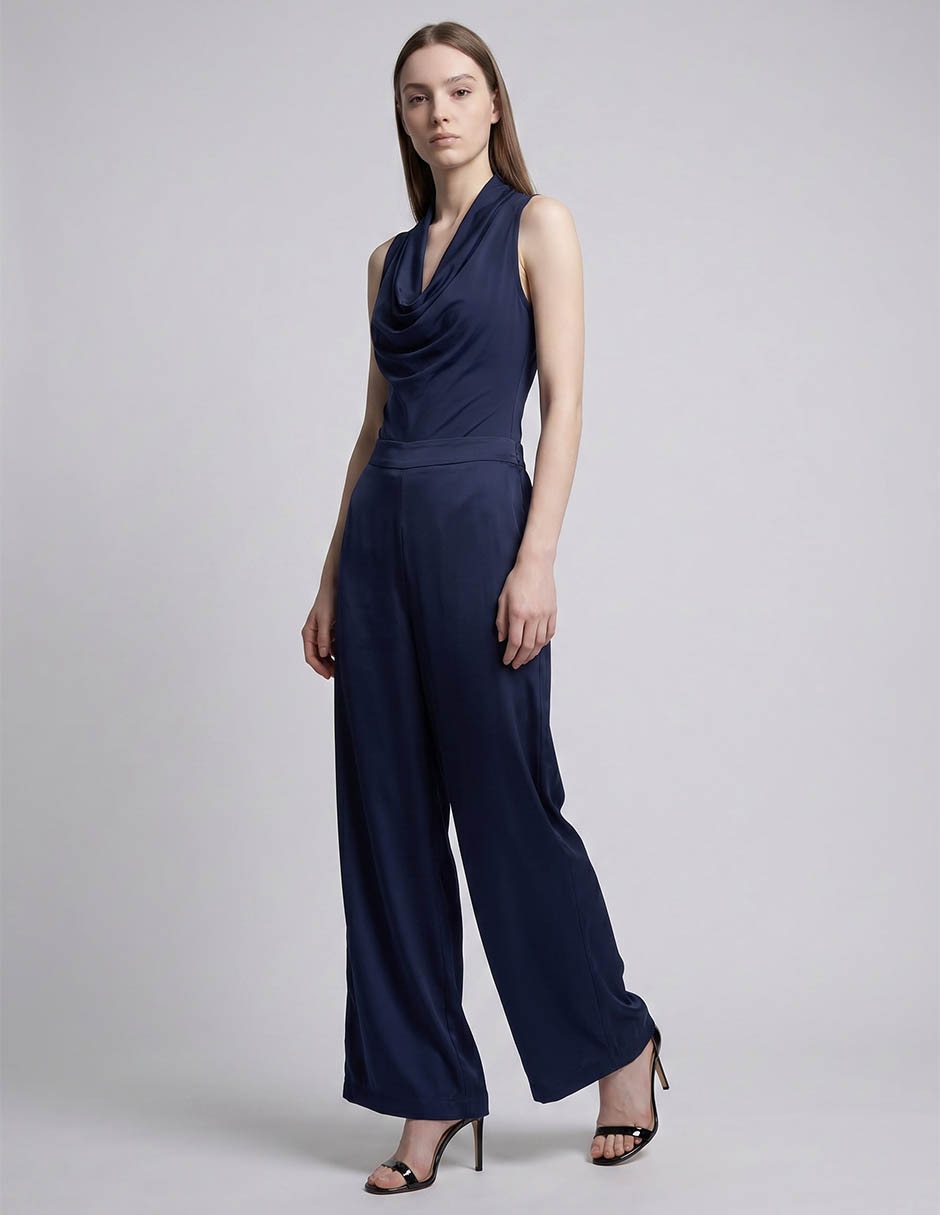 Body cuello drapeado escote v para mujer 3