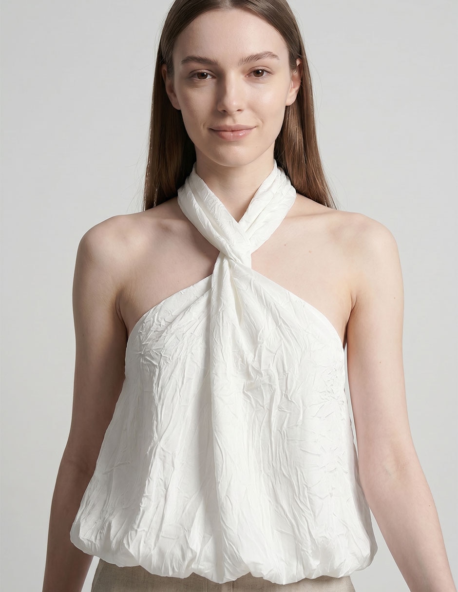 Blusa alma sutil sin manga para mujer 3
