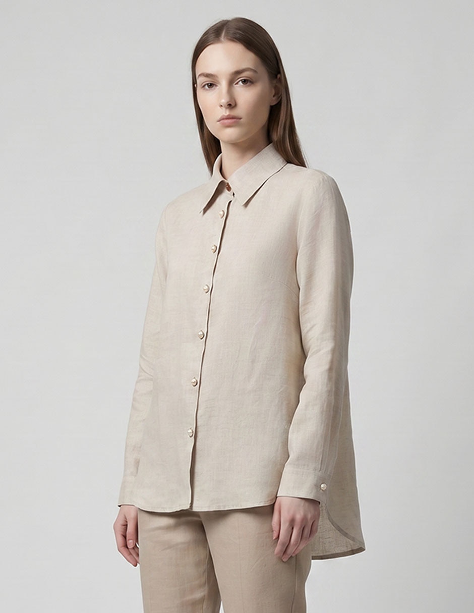 Blusa manga larga para mujer