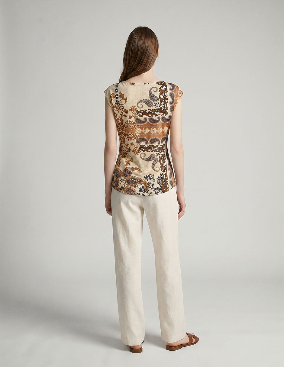 Blusa oasis boho sin manga para mujer 2