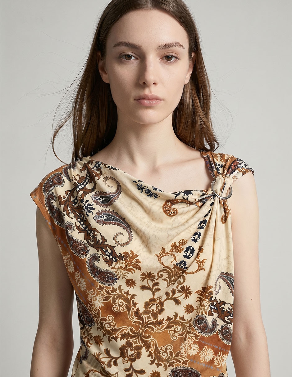 Blusa oasis boho sin manga para mujer 3