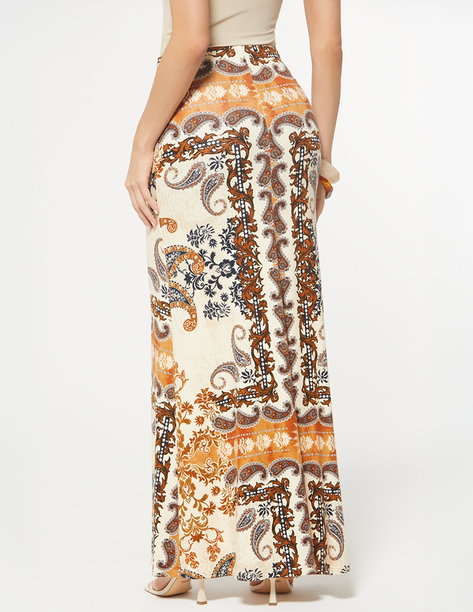 Falda largo oasis boho a la cintura media 2