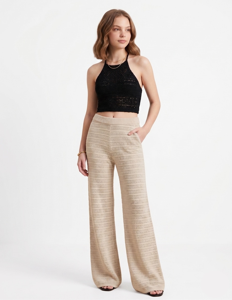 Pantalón regular regular para mujer