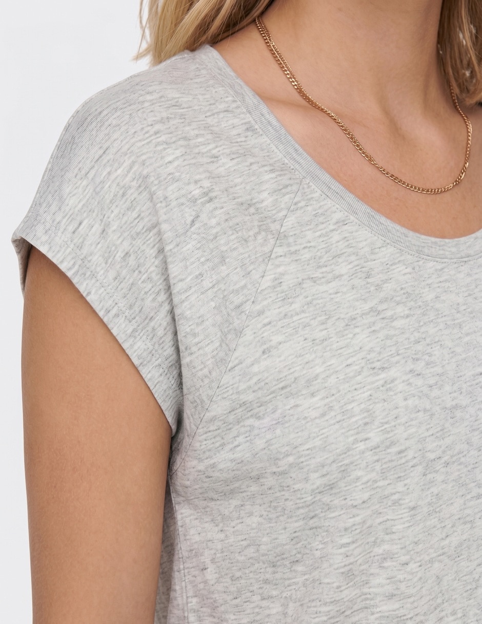 Blusa Pieces manga corta para mujer