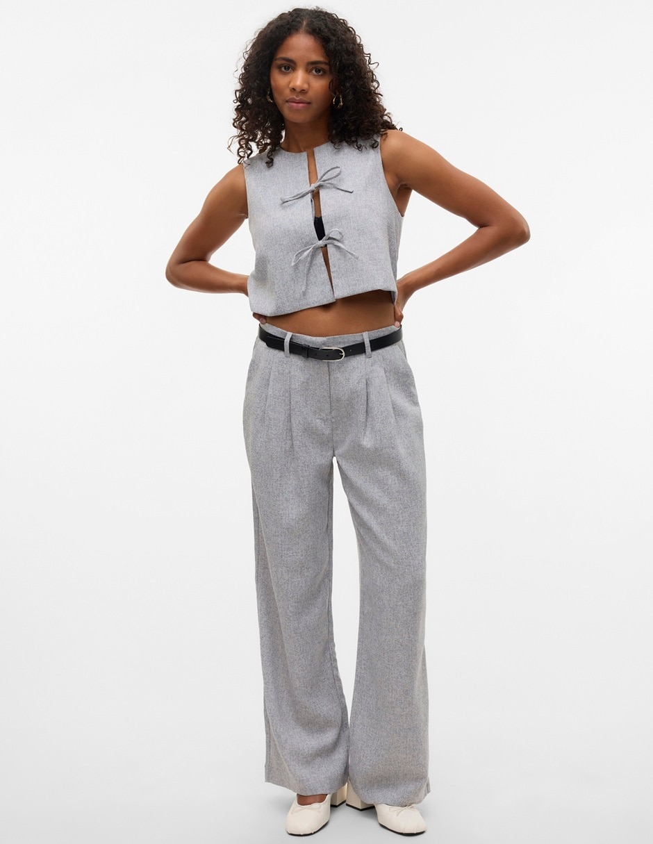 Pantalón de vestir amplio para mujer 2