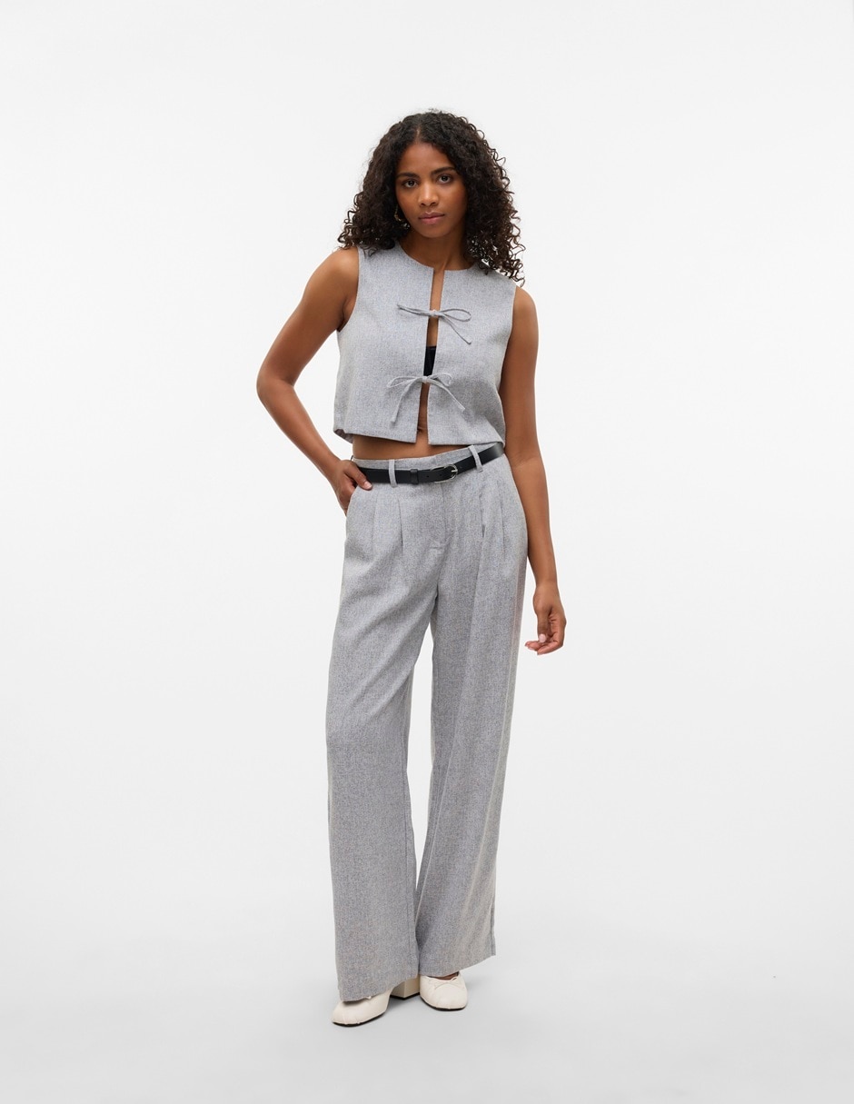 Pantalón de vestir amplio para mujer 5
