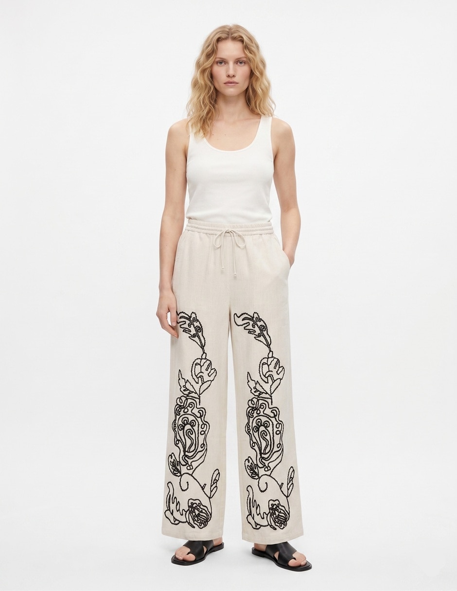 Pantalón amplio para mujer