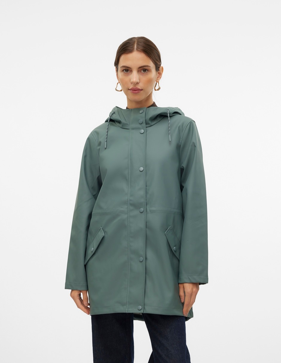 Gabardina resistente al agua para mujer 1