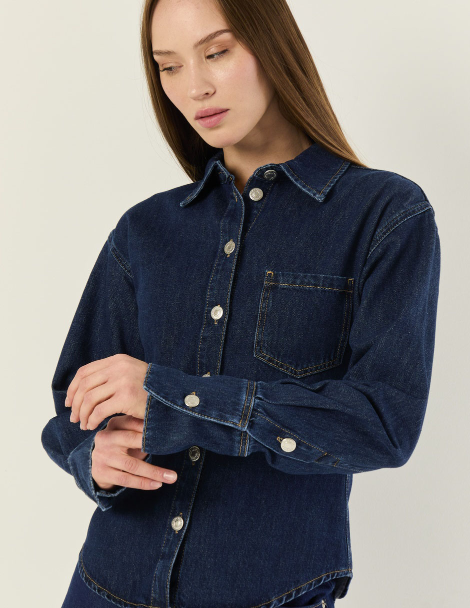 Camisa de algodón manga larga para mujer 3