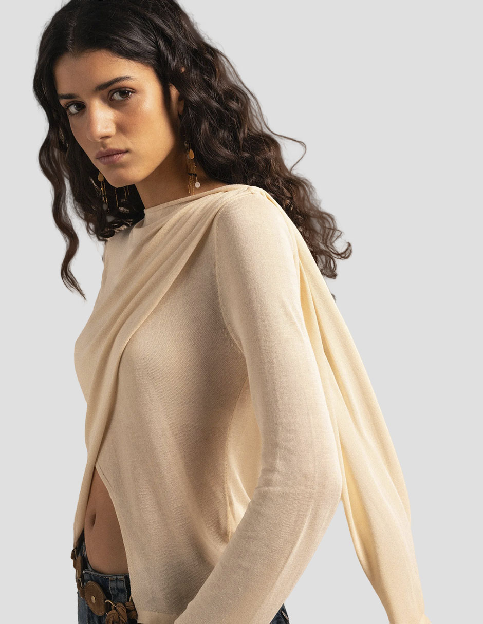 Blusa manga larga para mujer 4
