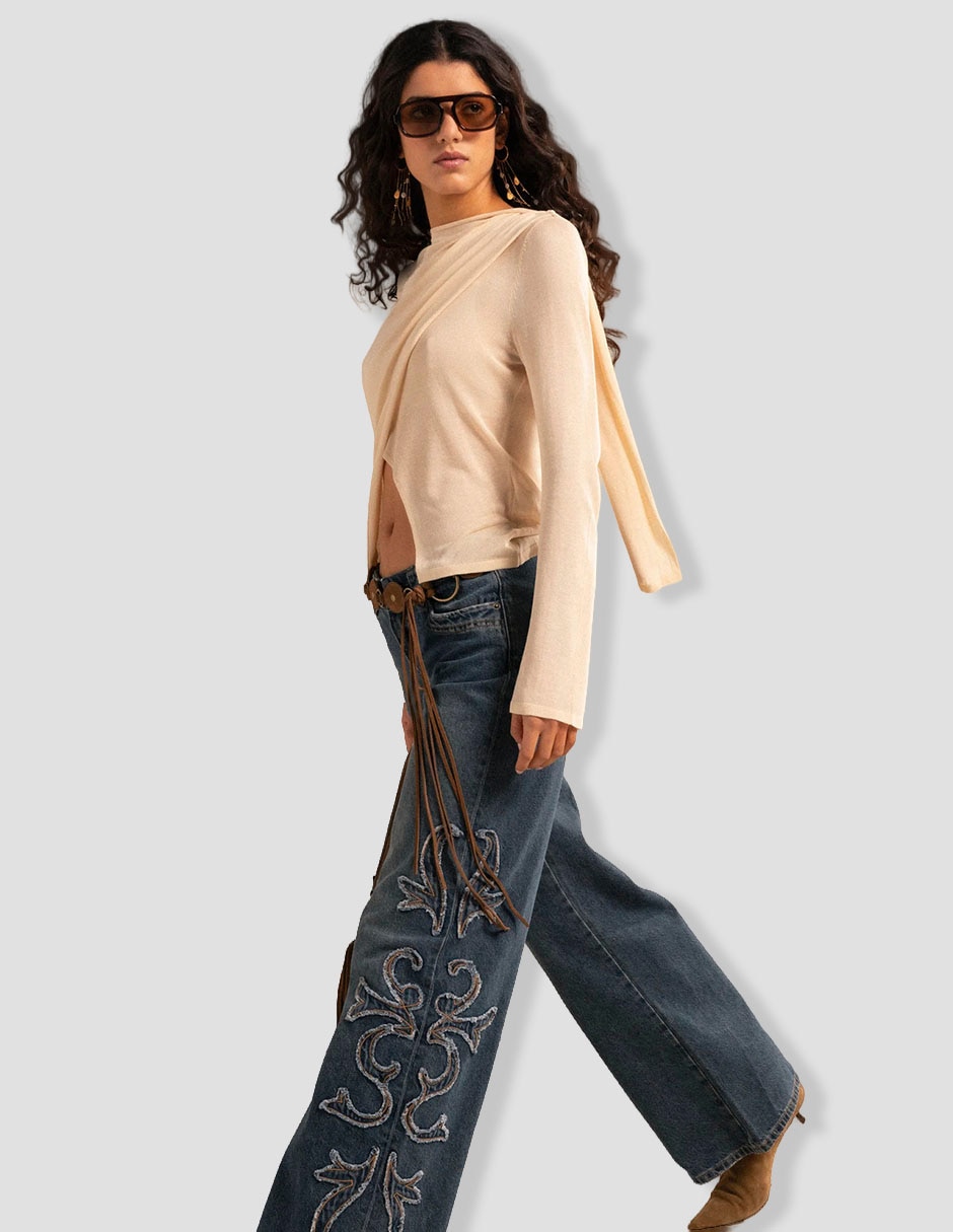 Blusa manga larga para mujer 5
