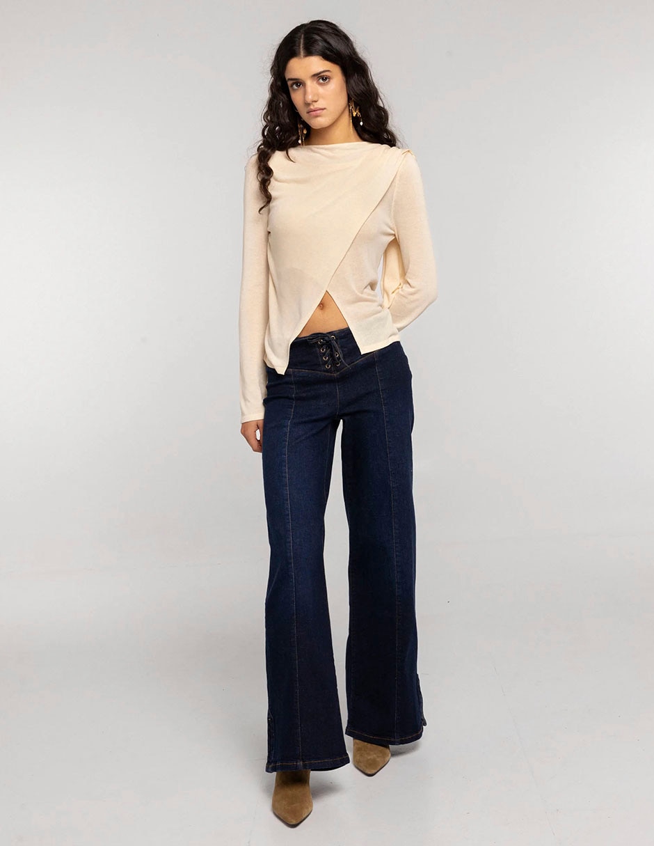 Blusa manga larga para mujer 7