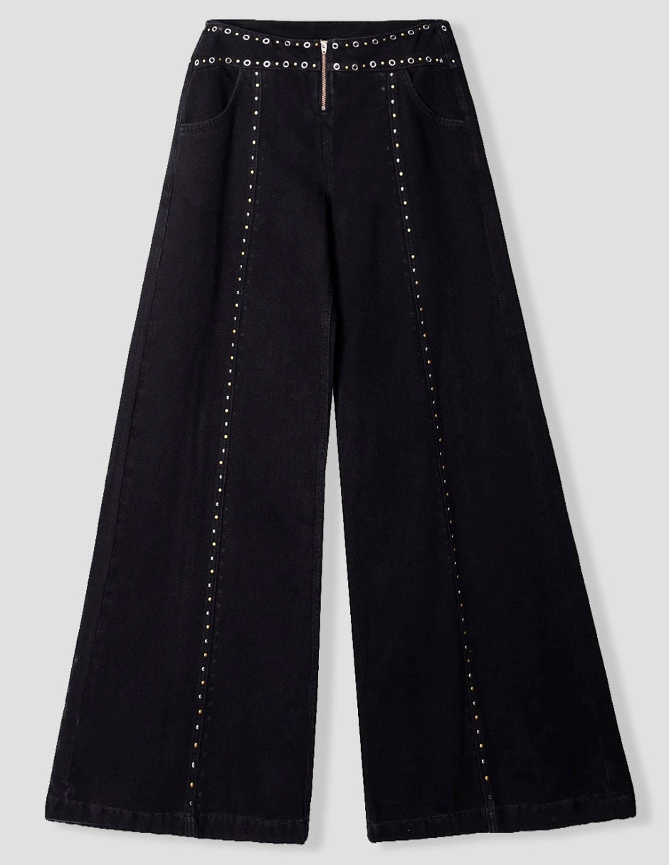 Jeans Relaxed acampanado para mujer 4