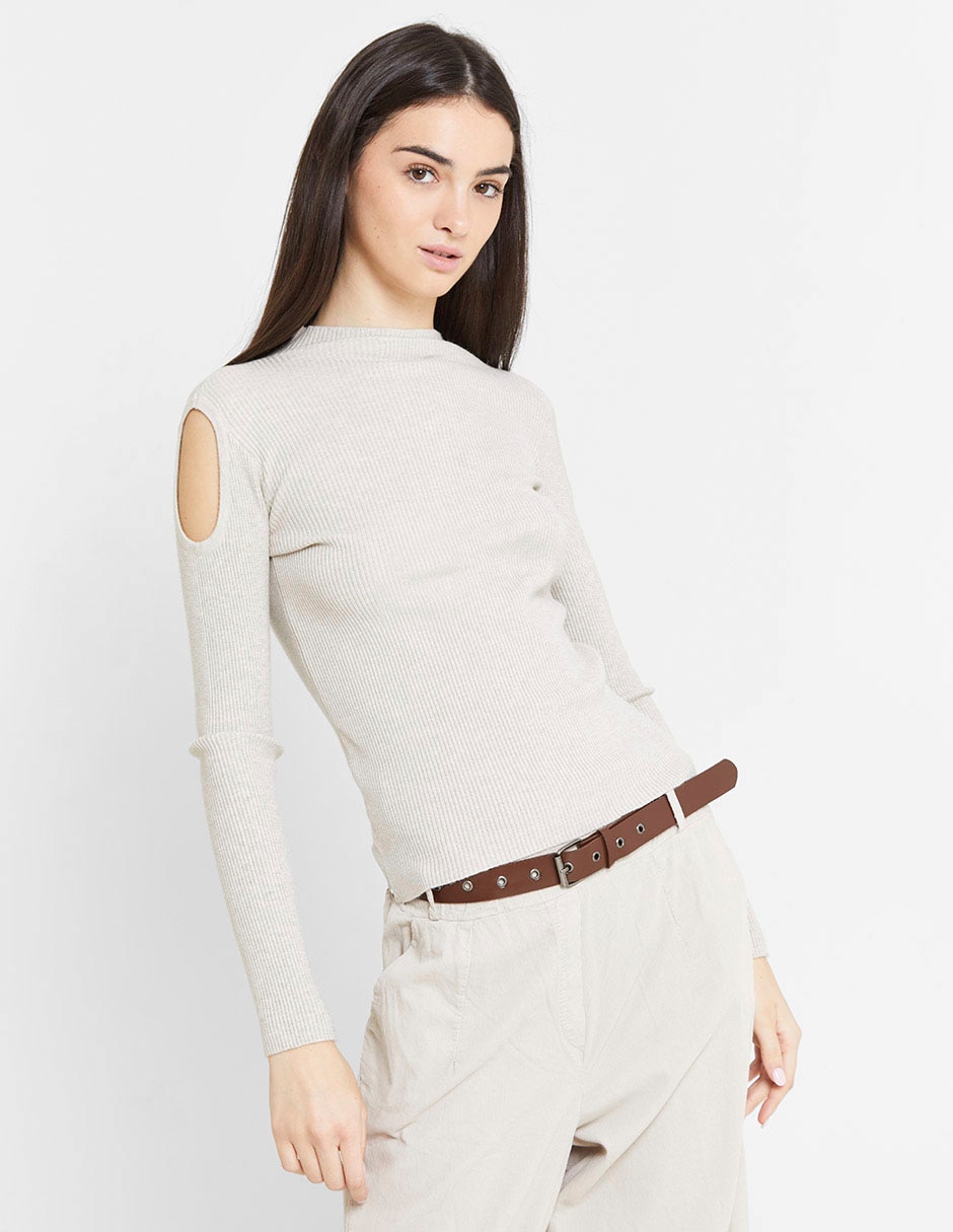Suéter trucco cuello redondo para mujer