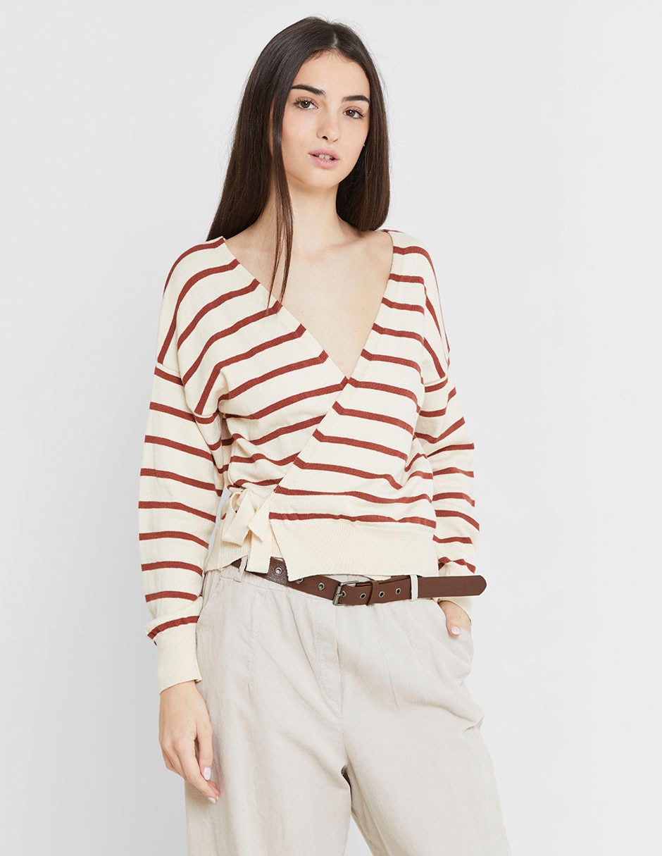 Suéter cuello V para mujer Suéter cuello V para mujer