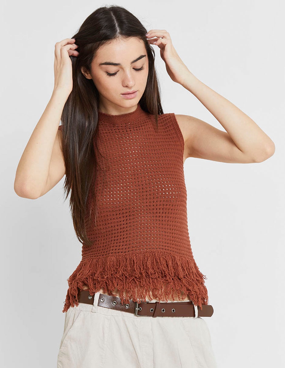 Top cuello alto para mujer 4