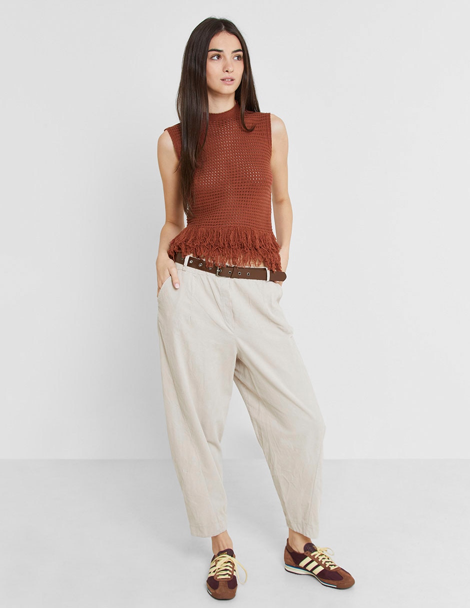 Top cuello alto para mujer 3
