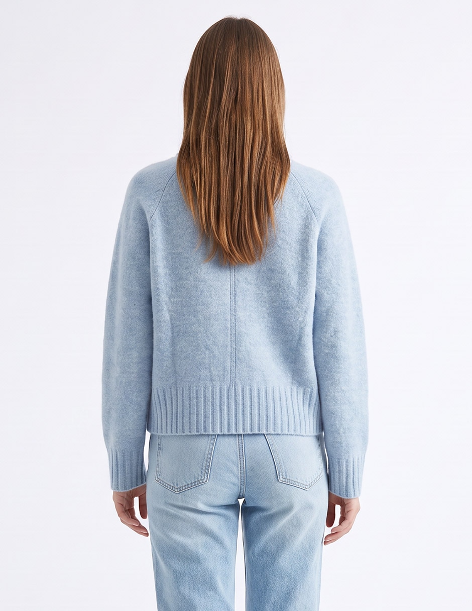 Suéter cuello redondo para mujer 2