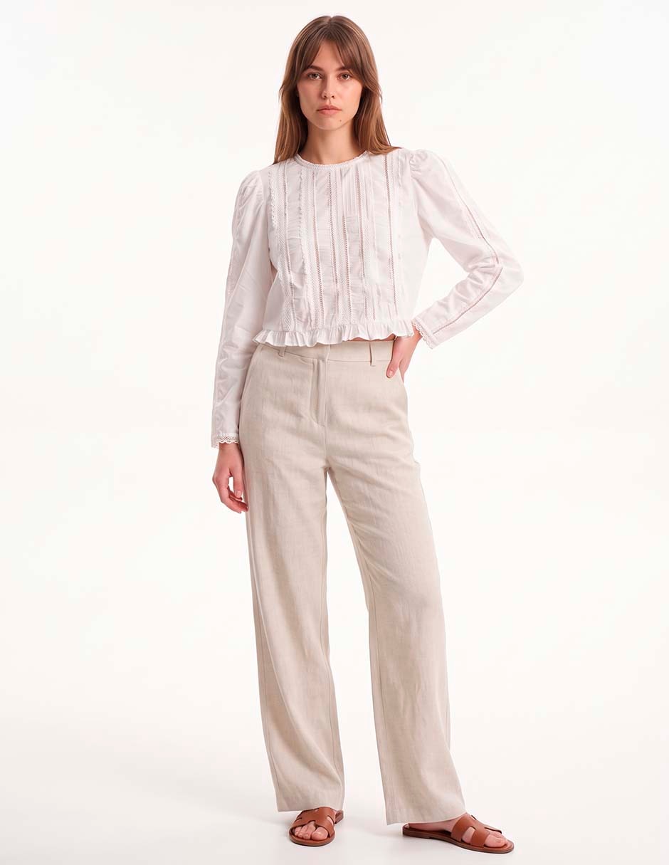 Blusa manga larga para mujer 3