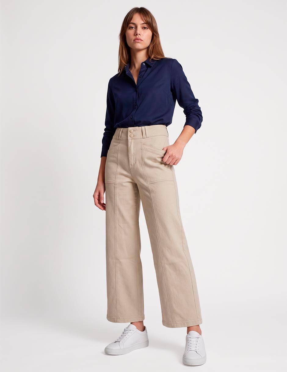 Pantalón wide leg para mujer