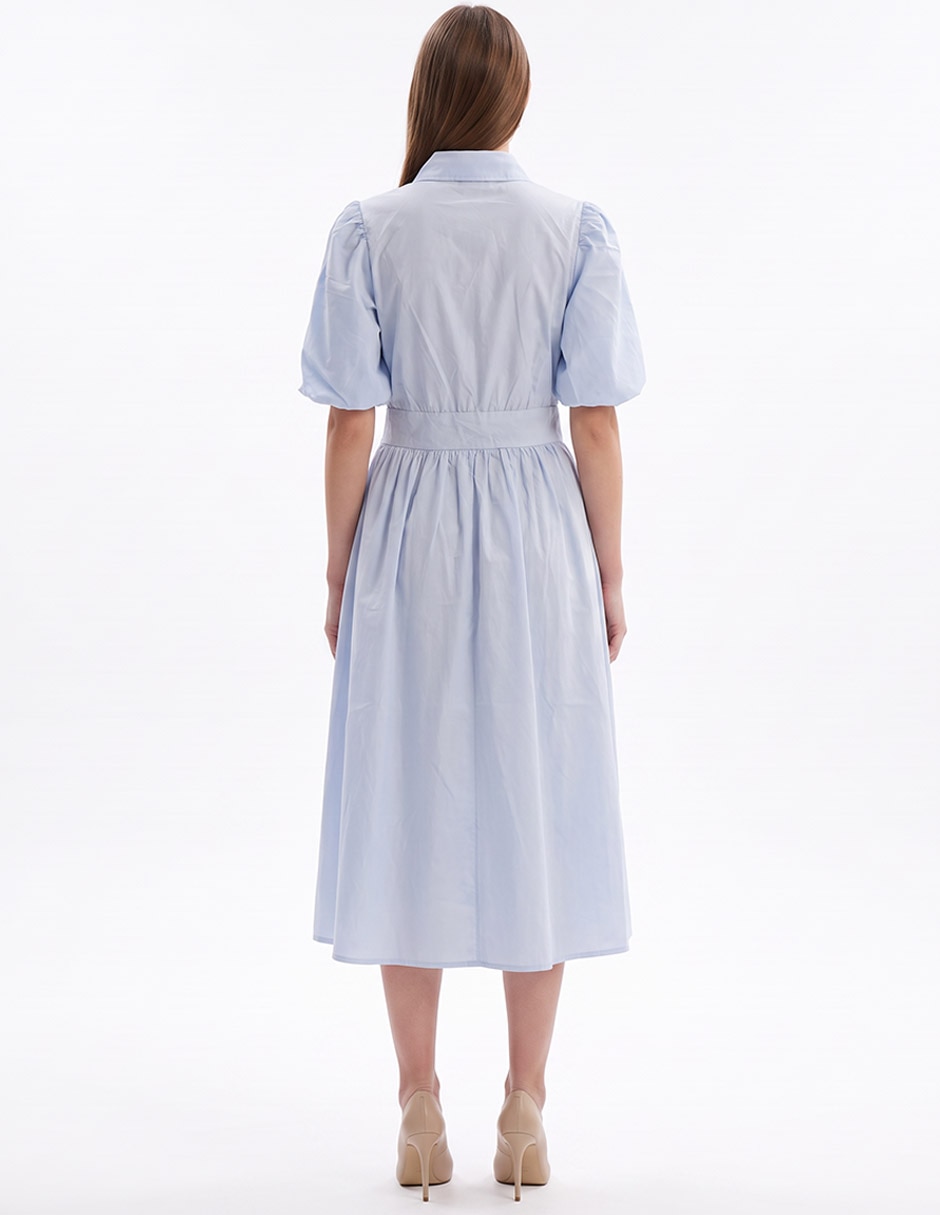 Vestido midi casual Petite para mujer 2