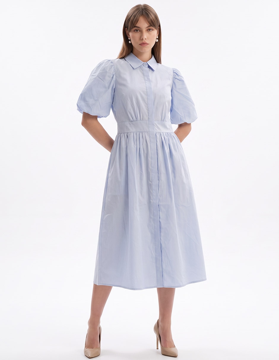 Vestido midi casual Petite para mujer 3