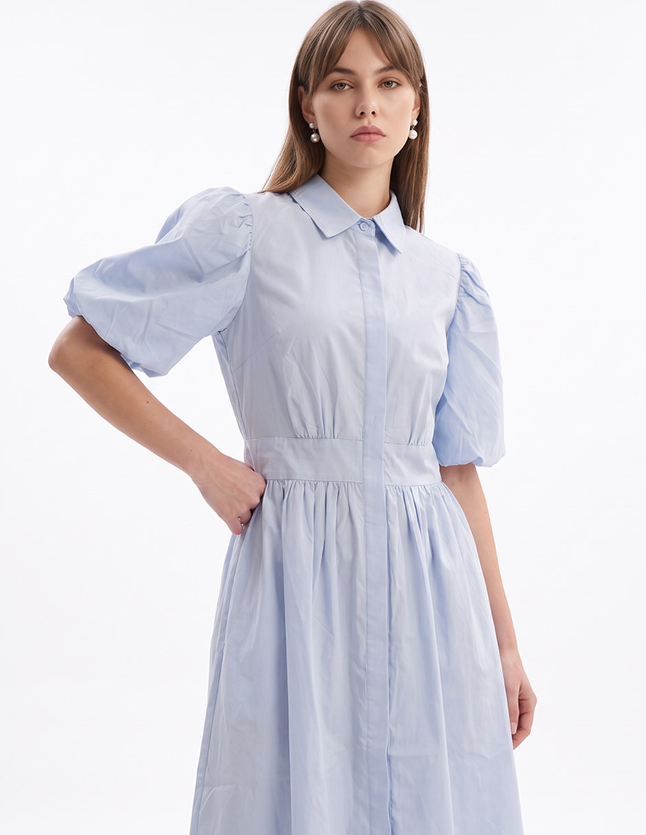 Vestido midi casual Petite para mujer 4