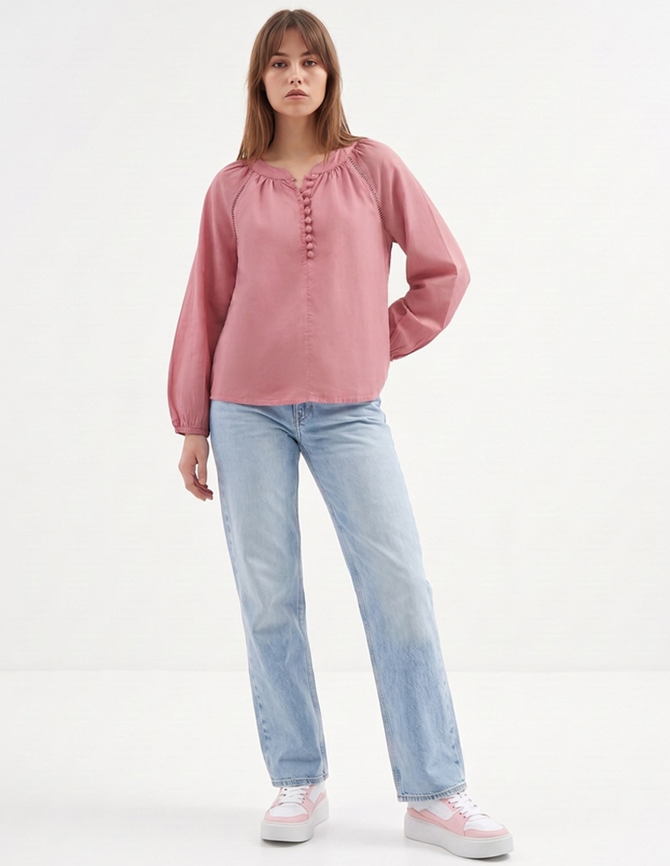 Blusa manga larga para mujer 3