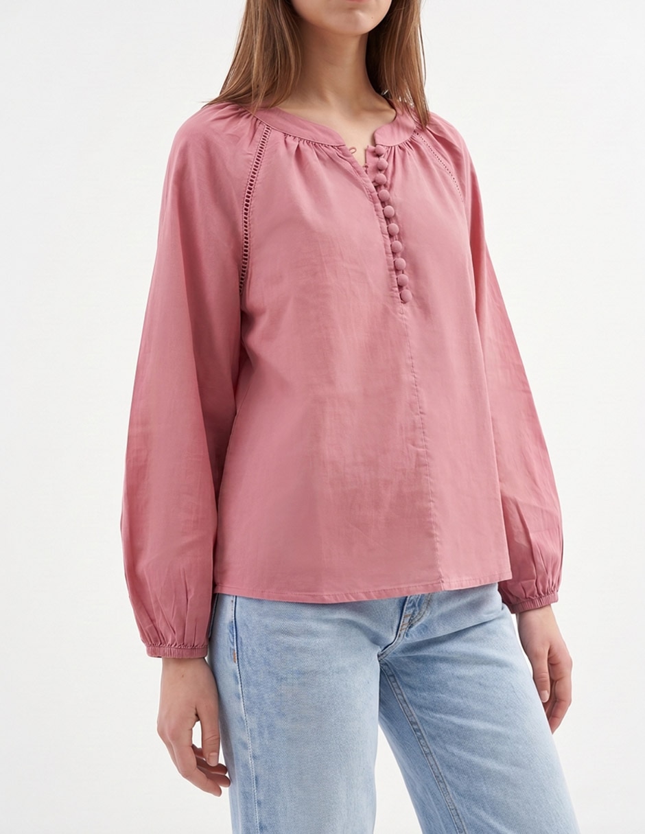 Blusa manga larga para mujer 4