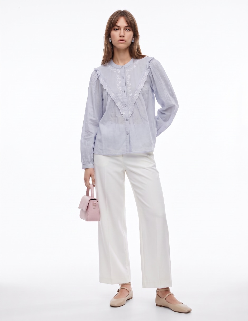 Blusa manga larga para mujer 3