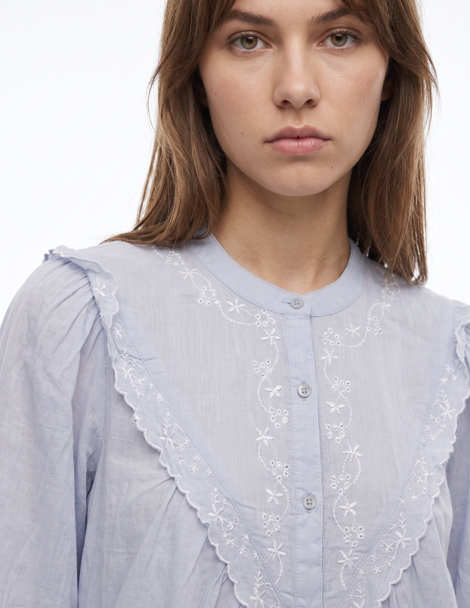 Blusa manga larga para mujer 4
