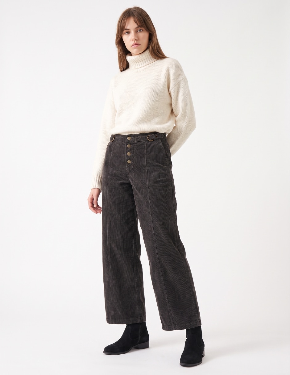 Pantalón casual straight para mujer Pantalón casual straight para mujer