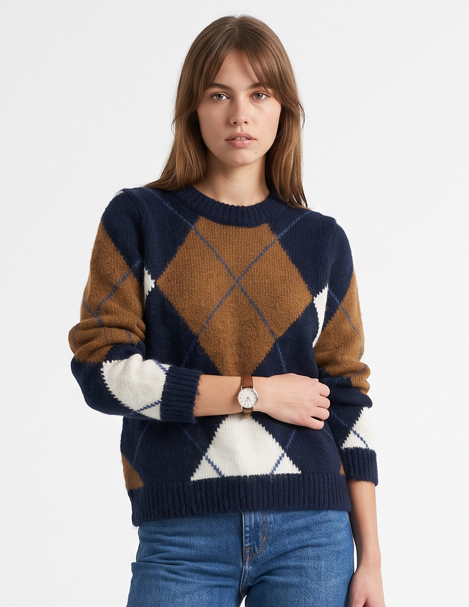 Suéter cuello redondo para mujer Suéter cuello redondo para mujer