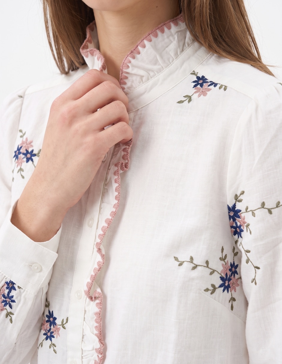Blusa manga larga para mujer 4