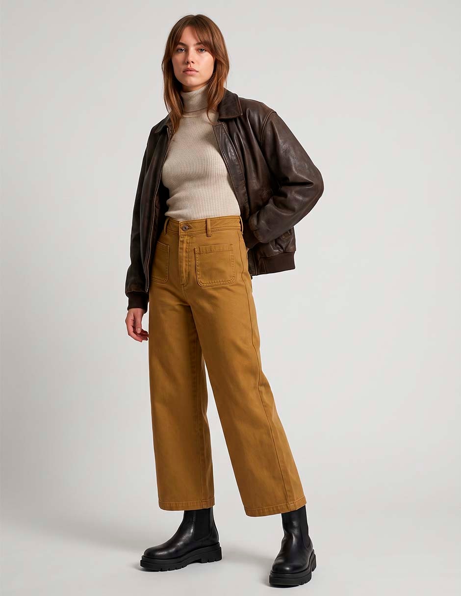 Pantalón wide leg para mujer
