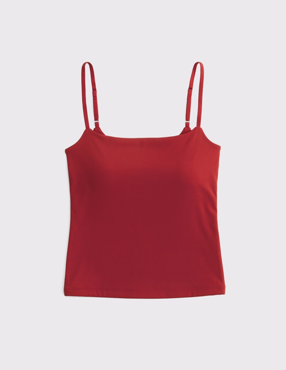 Top cuello cuadrado escote cuadrado tirante ajustable