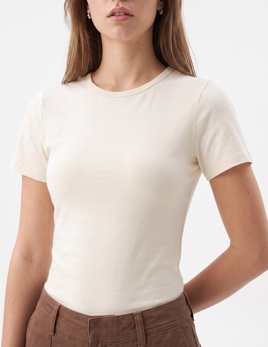 Body cuello redondo para mujer 4