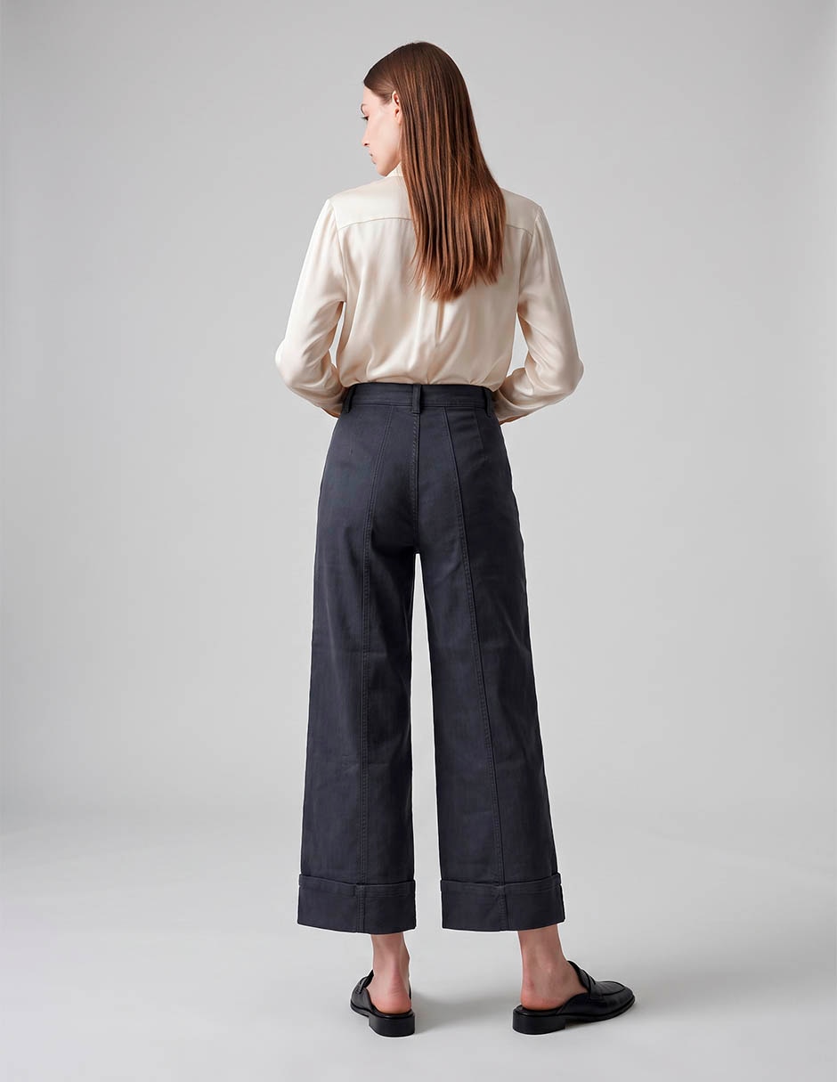 Pantalón coulotte straight para mujer 2