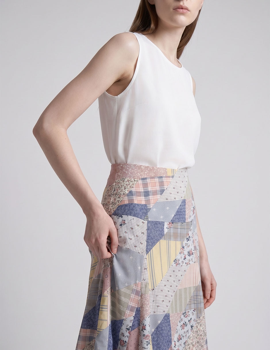 Falda crop a la cintura 3