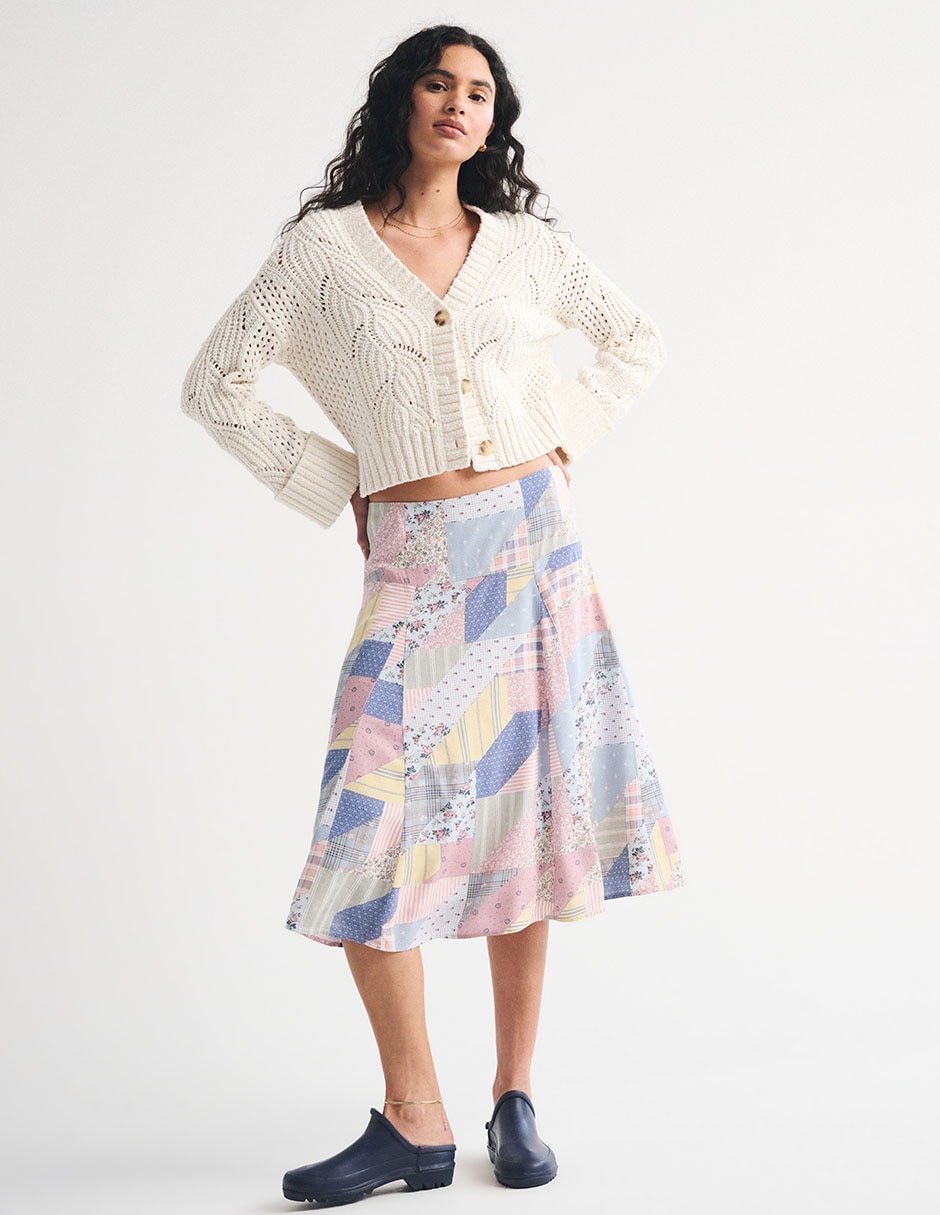Falda crop a la cintura 4