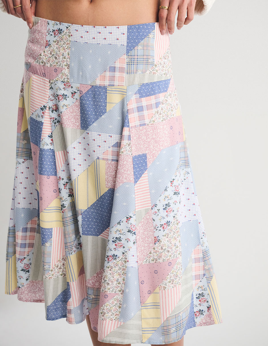 Falda crop a la cintura 5