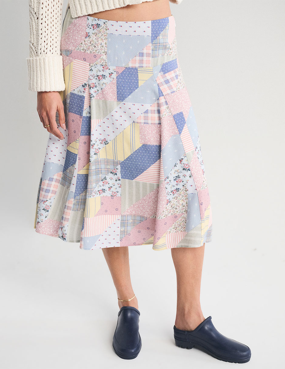 Falda crop a la cintura 6