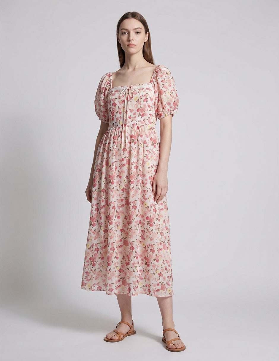 Vestido midi casual para mujer